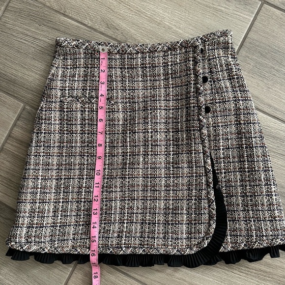 Sandro Dresses & Skirts - Plaid Button-Front Skirt